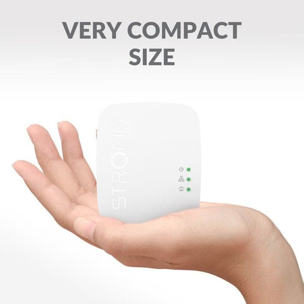 Kit CPL/Wifi Mini - STARK - 600 Mbps CPL - 300 Mbps Wifi - 1 Port Ethernet - Snabb installation