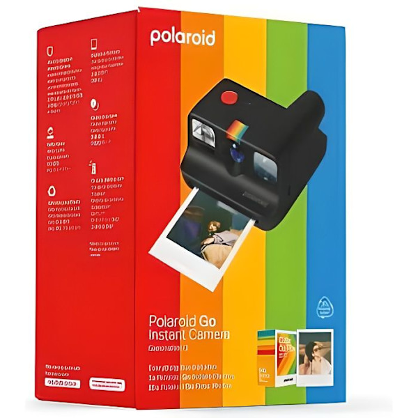 Polaroid Go Generation 2 Instant Camera Box Black + 16 Go -filmejä mukana