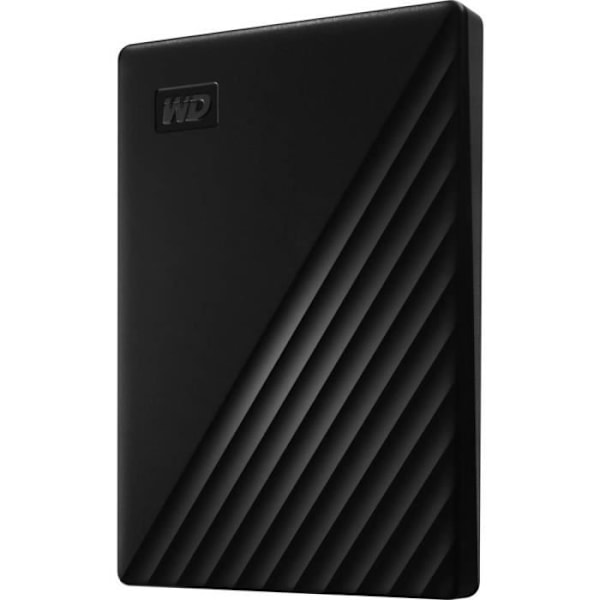 Wd My Passport 2TB bærbart drev ekstern harddisk (sort)
