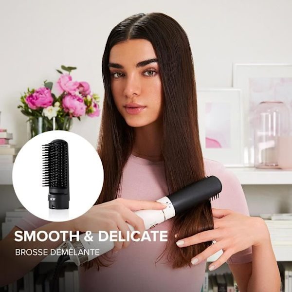 Stylingbørste Bellissima AIR WONDER BRUSH HVIDGULD Satinvit + guld