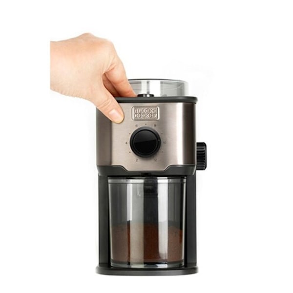 Elektrisk kaffekværn - Black+Decker - BXCG151E - 150 W - 12 kopper - Rustfrit stål stål, sort