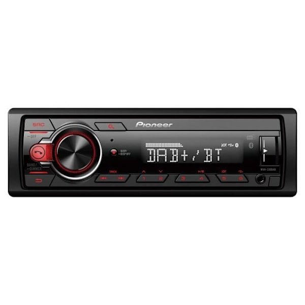 Bilradio - PIONEER - MVH-330DAB - USB - DAB+ - Bluetooth - 4x50 Watt