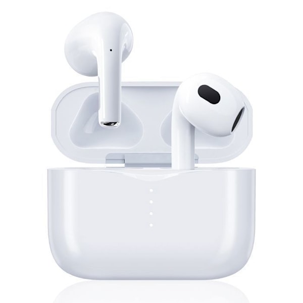 VEATOOL Langattomat Kuulokkeet Stereoääni 14mm Bluetooth 5.3 ENC Melunvaimennus 40H Akunkesto IPX6 Valkoinen 2,5g Kevyt Vit