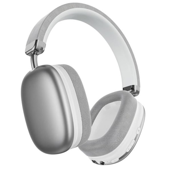 VEATOOL Trådlösa Hörlurar Bluetooth 5.3 Hopfällbara Tri-frekvens Ljud Stereo Inbyggd Mikrofon 80H Batteritid Grå Pengar