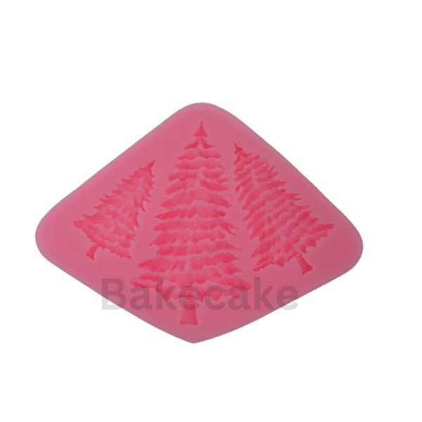 Julgran Silikonform för Fondant – Bakecake Rosa