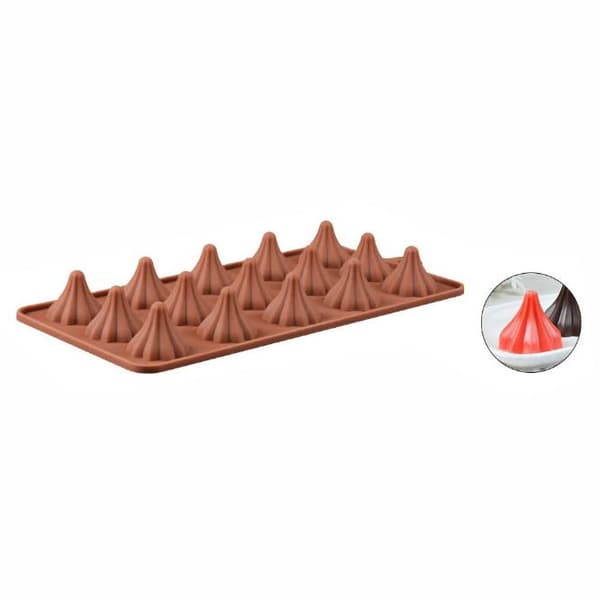 Pralinform 15 st Modak Toppar Silikonform Pralinform Chokladform Praliner Form multifärg