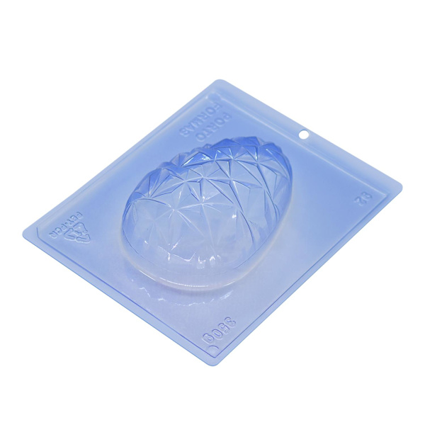 Pralinform Ägg Diamant - Porto Formas 92 - Special 3 Part Mold Transparent