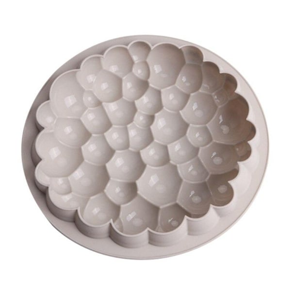 Silikonform Mousseform Bubblig Chokladform Vit
