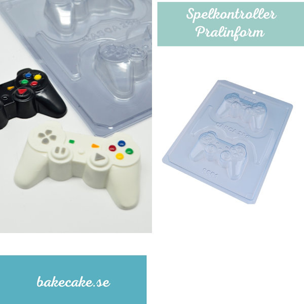 Pralinform Spelkontroll Chokladform - BWB 9661 - Special 3 Part Mold Transparent