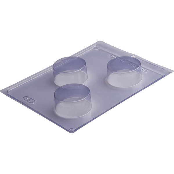 Pralinform Cirkel, Kupol - Chokladform - Porto Formas 16 - Special 3 Part Mold Transparent