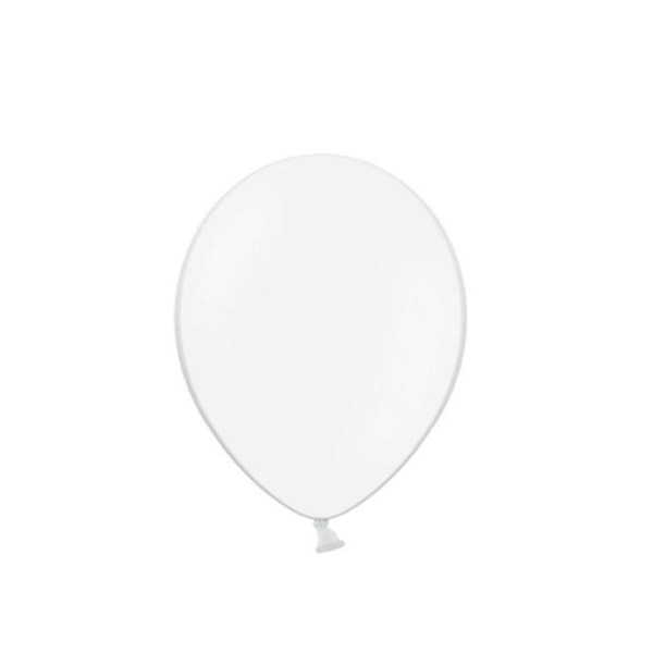 Pastel Pure Vit Ballonger - Vit 23cm, 10st Vit