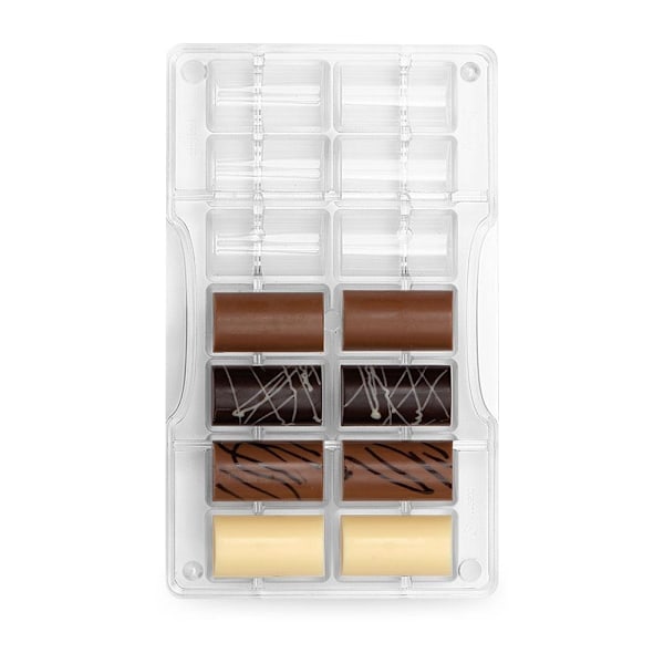 Chokladform Pralinform Cylinder Polykarbonat - Decora multifärg