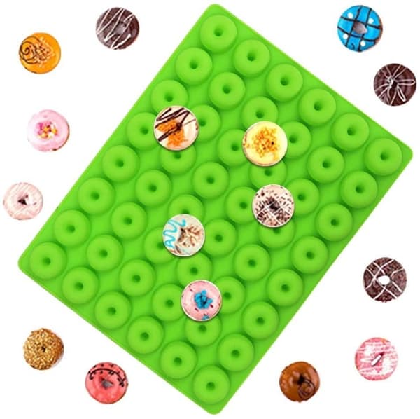 Silikonform - Mini Donuts | 48st Blå