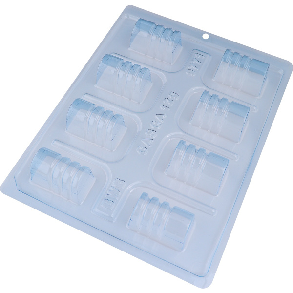 Pralinform Mönstrad Kupol - Chokladform - BWB 9771 - Special 3 Part Mold Transparent