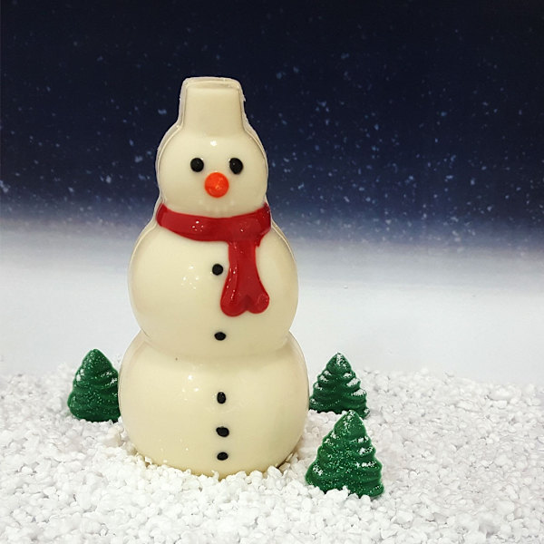 Pralinform Jul Snögubbe Chokladform - BWB 126 - 3 Part Mold Transparent