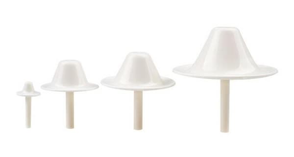 Modelleringsverktyg Sockerblommor 8-pack Vit