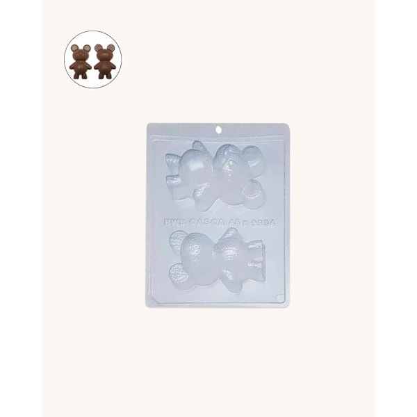 BWB 9934 - Pralinform Nallebjörn Pralinform - Special 3-Part Mold Transparent