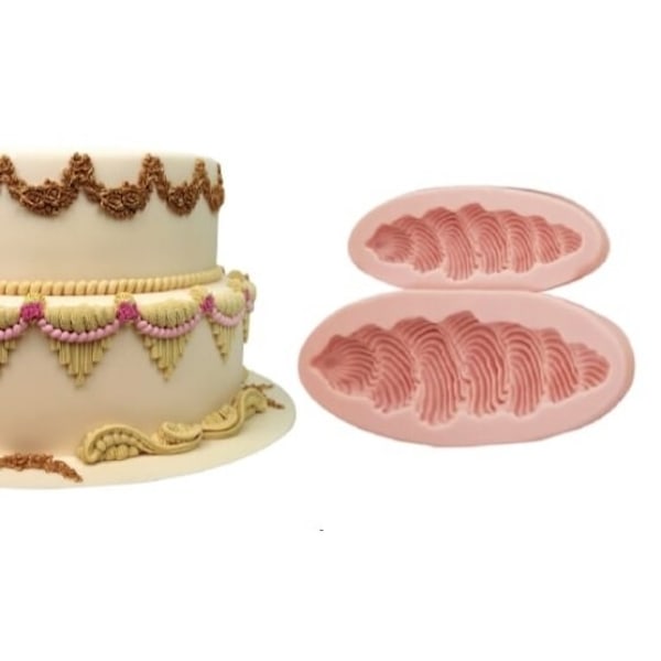 2 Piped Shell Border multifärg