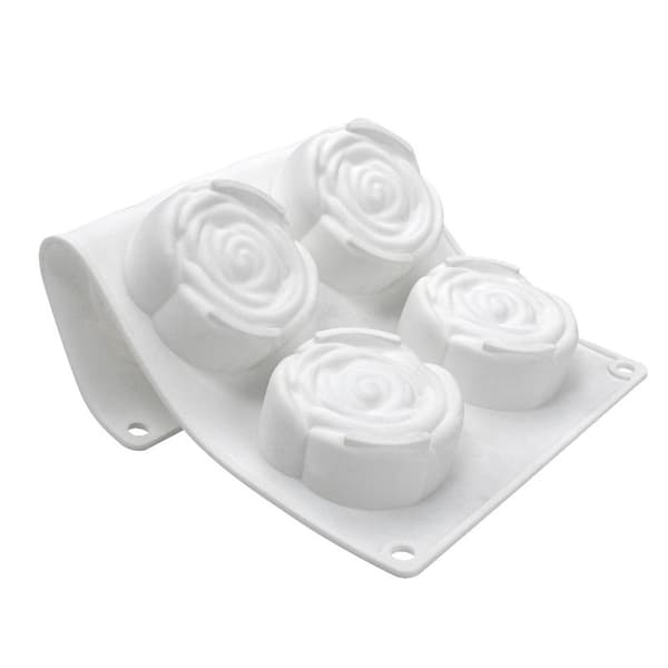 Rosformad Silikonform – 6st Rosa Silikonform | Rosa Bakform