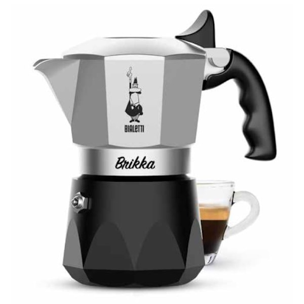 Kokare 2 kopp BRIKKA 4 Bialetti® Svart