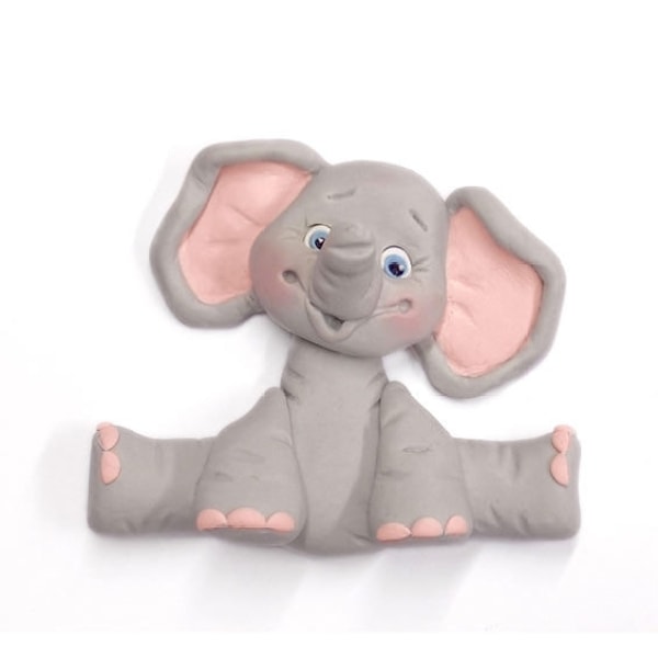 Elefant Silikonform Gjutform Djungeltårta multifärg