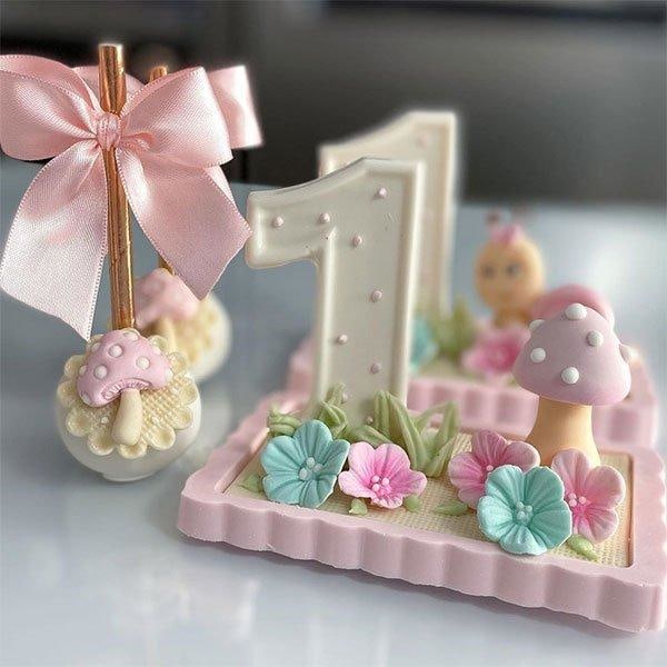 Pralinform Siffror Klubbor - Caketoppers - Chokladform - Porto Formas 851 Transparent