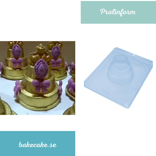Pralinform Kaksform Chokladform - BWB 872 - Special 3 Part Mold Transparent