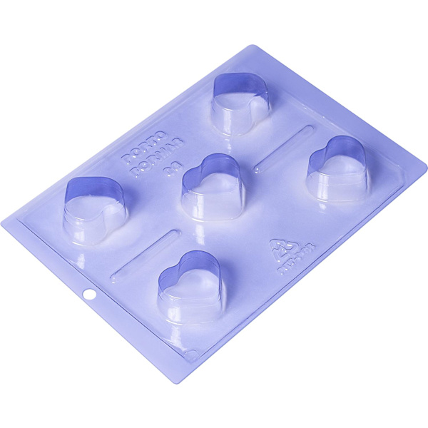 Pralinform Hjärta Chokladform - Porto Formas 06 - Special 3 Part Mold Transparent