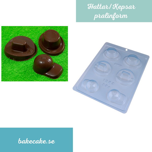 Pralinform Keps Hatt Chokladform - BWB 1352 Transparent