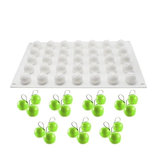 Klot 35st Silikonform | Mousseform Pralinform Vit