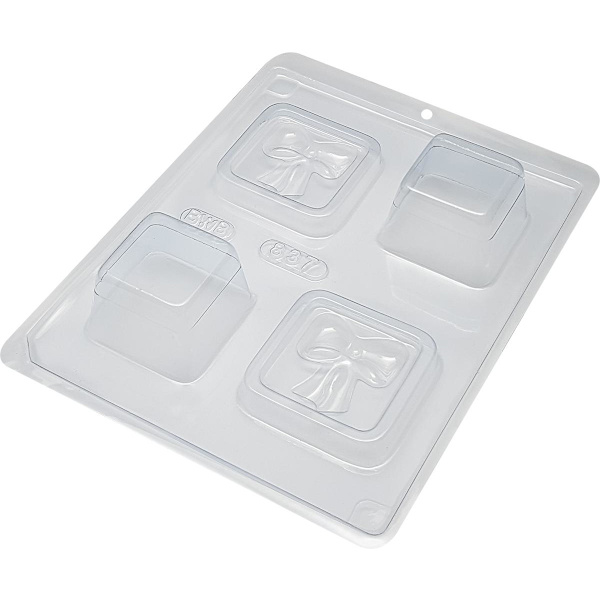 Pralinform Låda med Rosett - BWB 837 - Special 3 Part Mold Transparent