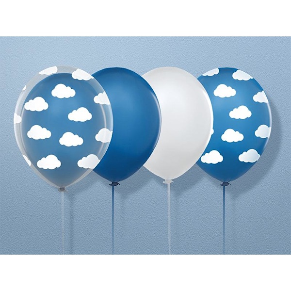 Ballonger Moln - Blå 30cm Blue