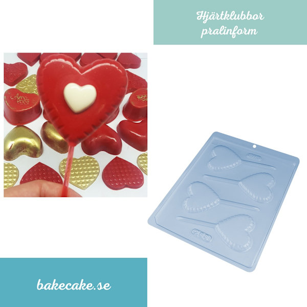 Pralinform Hjärta Chokladform - BWB 263 Transparent