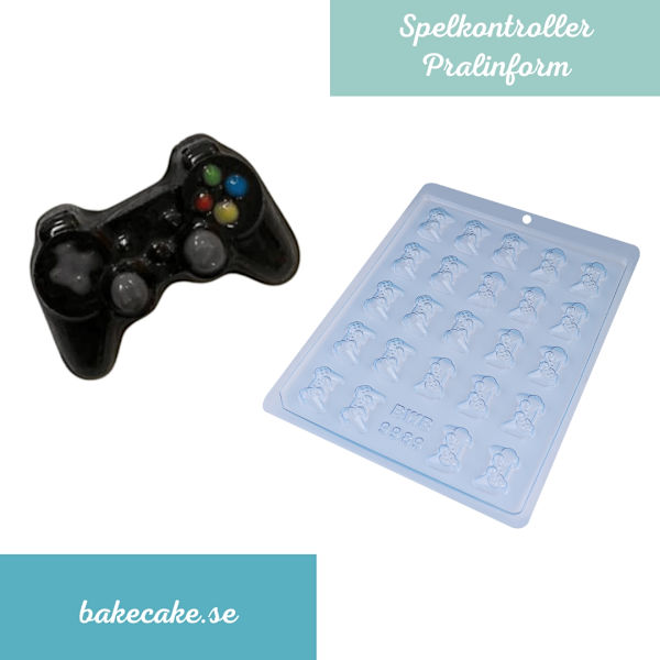 Pralinform Spelkontroller Chokladform  - BWB 9989 Transparent