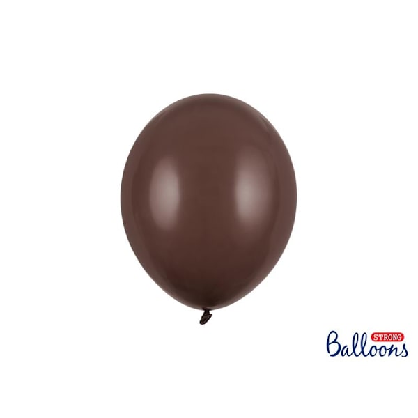 Pastel Cocoa Brun Ballonger | Starka Ballonger  27cm, 10st Brun Brun