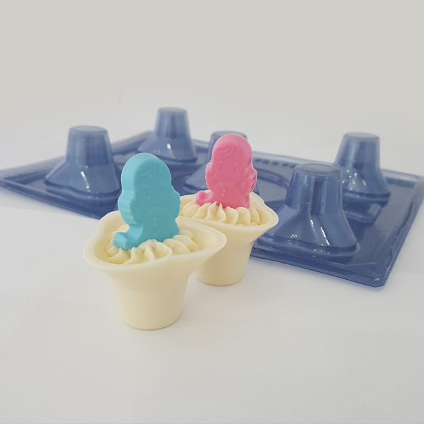 Pralinform Kopp Chokladform - BWB 9458 - Special 3 Part Mold Transparent
