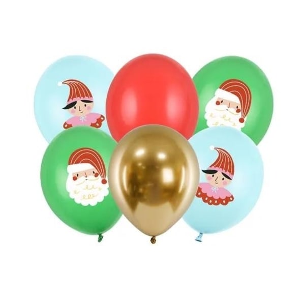 Ballonger- Candy land Jul 30cm 6-pack multifärg