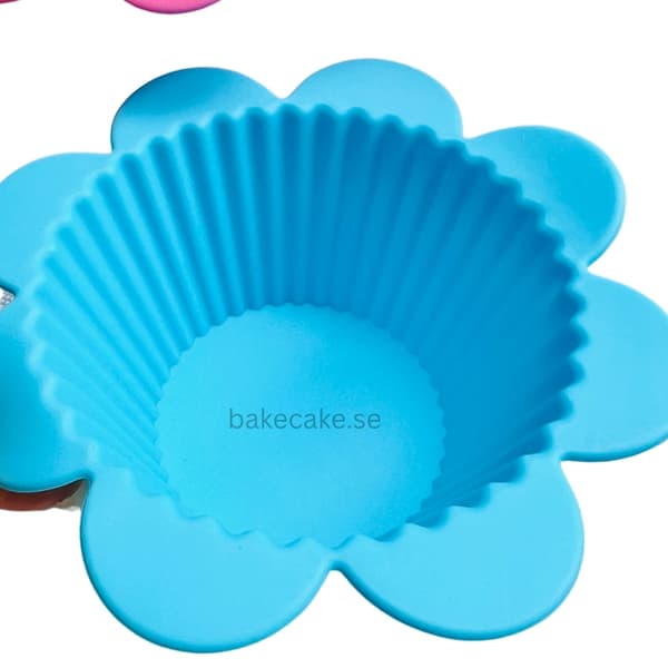 Muffinsformar i Silikon Blommor 6-Pack multifärg