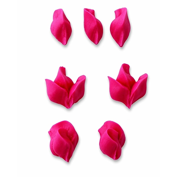 Wilton Dekorations Set #104, #352, #224 Blad Spritsa Spritstyll Vit