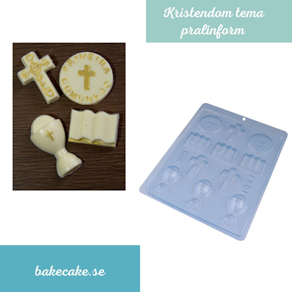 Pralinform Kristendom Chokladform - BWB 1364 Transparent