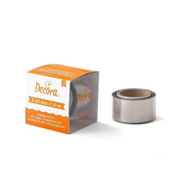 Tårtplast, Bageriplast 4cmx10m - Decora Transparent