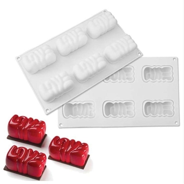 Silikonform Pralinform Chokladform Vit