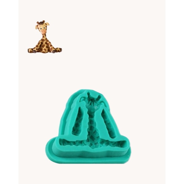 Giraff Silikonform Djungeltårta multifärg