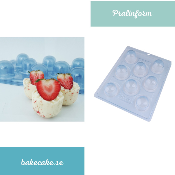Pralinform Kupol Chokladform - BWB 9409 - Special 3 Part Mold Transparent