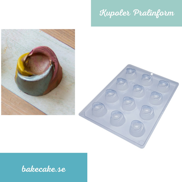 Pralinform Kupol Chokladform - Elegant Dessert - BWB 9692 Transparent
