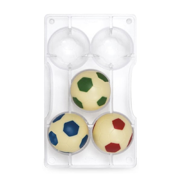 Fotboll Pralinform Praliner Polykarbonat Chokladform - Decora multifärg