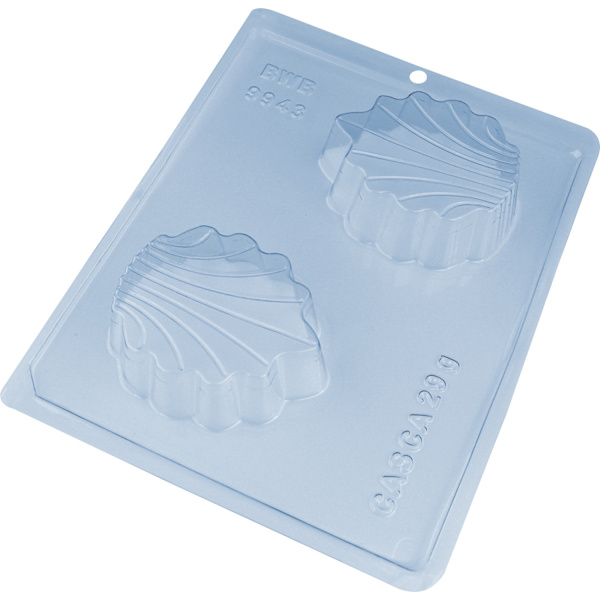 Pralinform Snäckskal Chokladform - BWB 9943 - Special 3 Part Mold Transparent