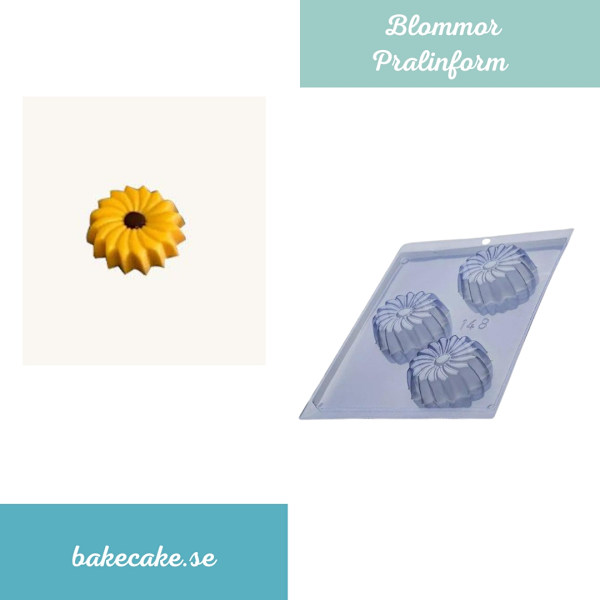 Pralinform Blomma Chokladform - Porto Formas 148 Transparent