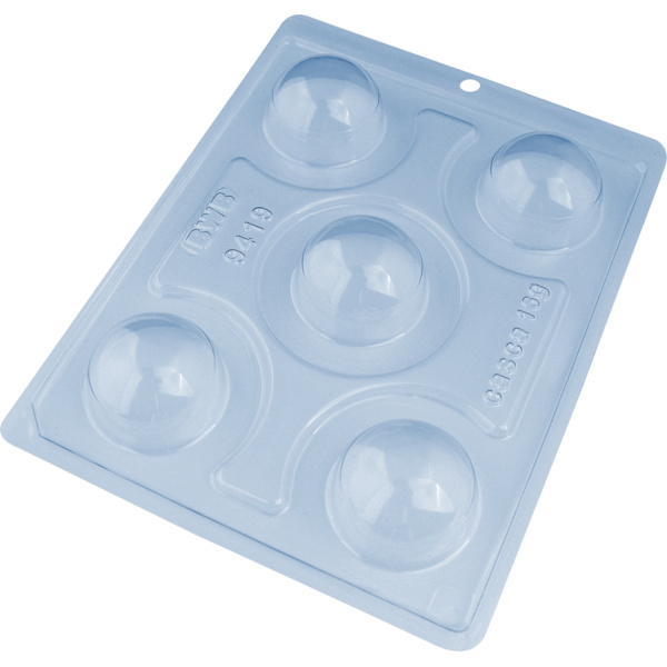 Pralinform Kupol Chokladform - Chokladbomb - BWB 9419 - Special 3 Part Mold Transparent