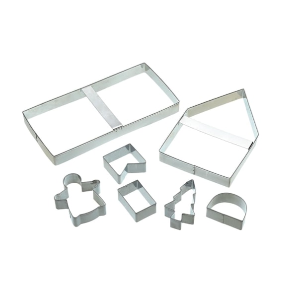Pepparkakshus Form Pressform Gjutform Jul Hus Bakform- Kitchencraft Metall utseende